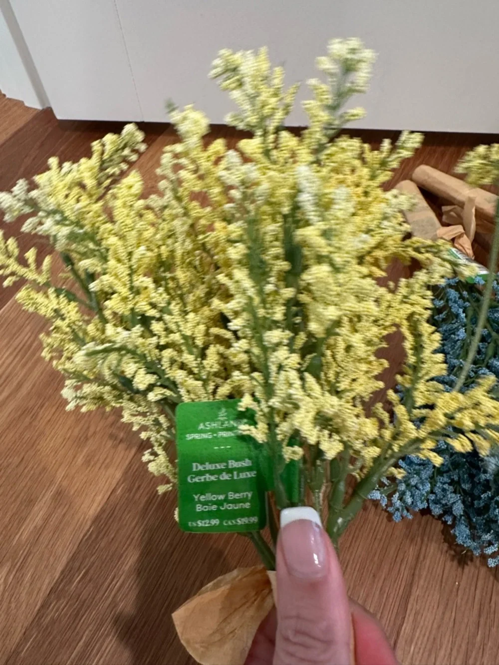 Ashland Artificial Heather Bundles in Yellow, Blue, and Pink